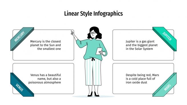 Linear Style Infographics Google Slides and PowerPoint template