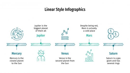 Linear Style Infographics Google Slides and PowerPoint template