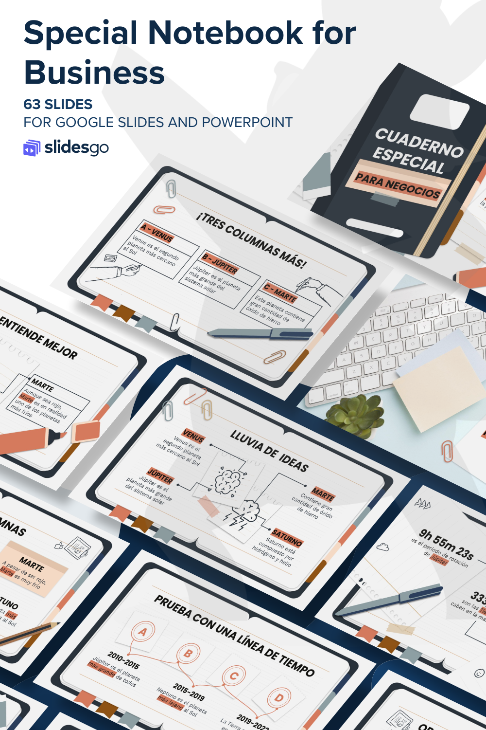 Slides Go Notebook Special Notebook for Business | Google Slides & PPT template