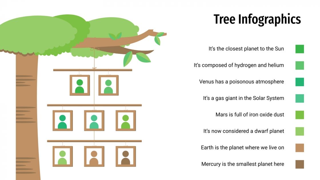 Free Tree Infographics for Google Slides and PowerPoint
