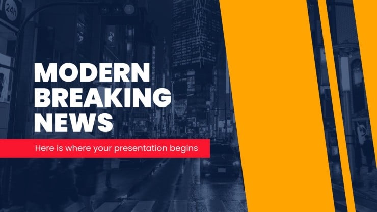 Modern Breaking News | Google Slides & PowerPoint
