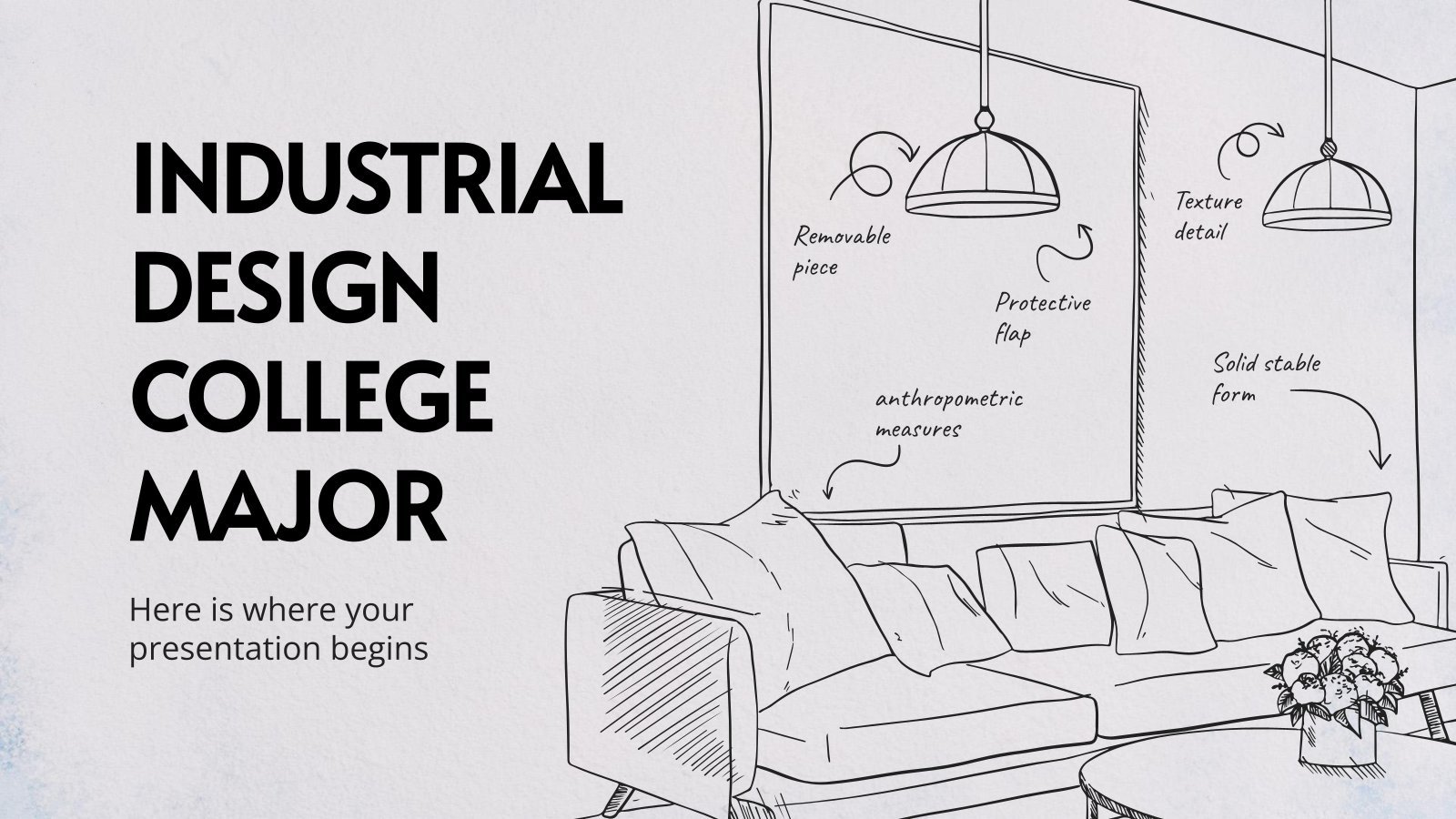 Industrial Design College Major presentation template 