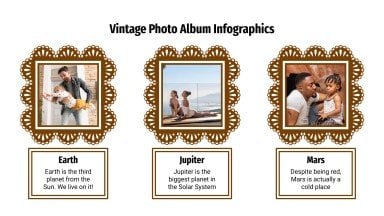 Vintage Photo Album Infographics presentation template 