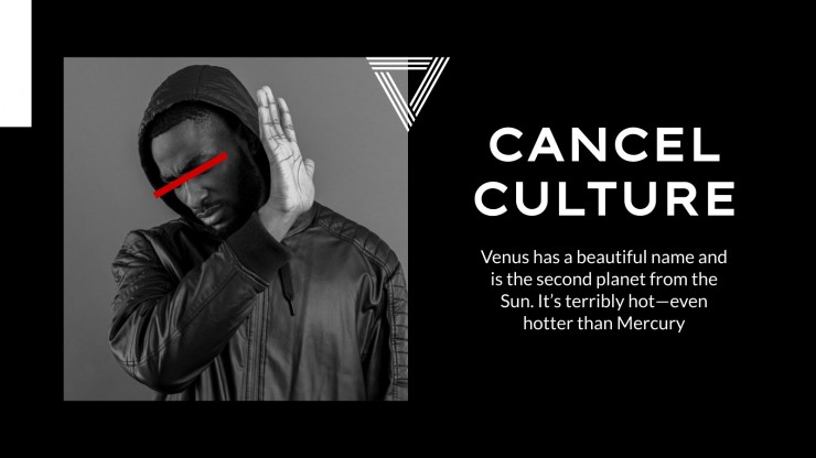 Modelo de apresentação Cultura do cancelamento nas mídias sociais