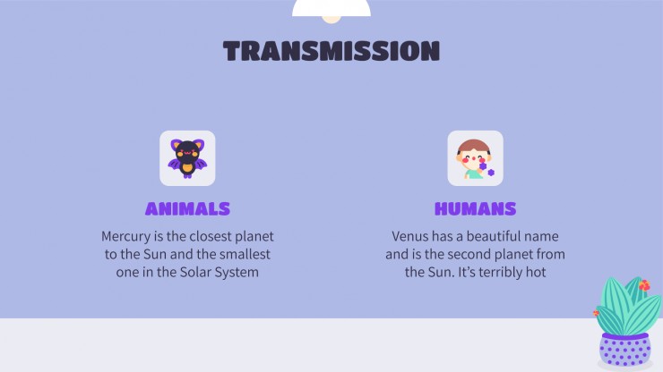 Plantilla de presentación Explicación de Covid para niños