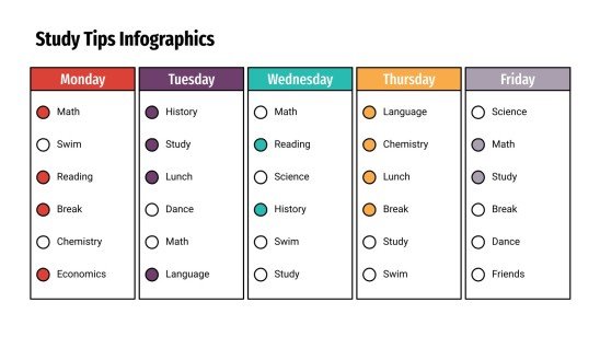 Study Tips Infographics | Google Slides & PowerPoint