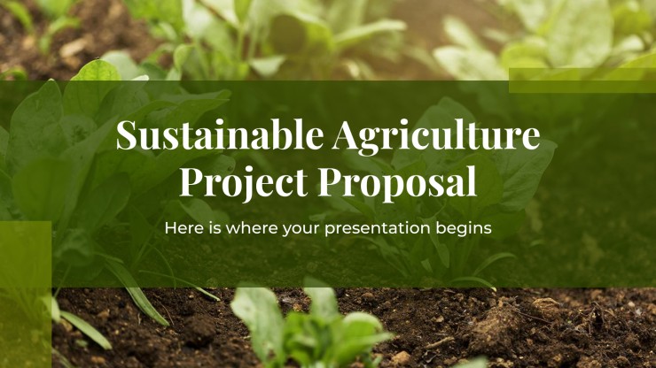 Proposition de projet d’agriculture durable : Modèles de présentation