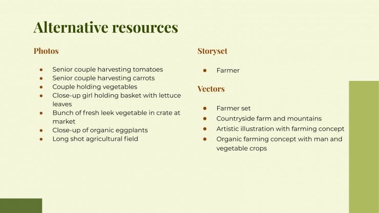 Proposition de projet d’agriculture durable : Modèles de présentation