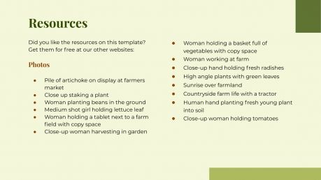 Sustainable Agriculture Project Proposal presentation template