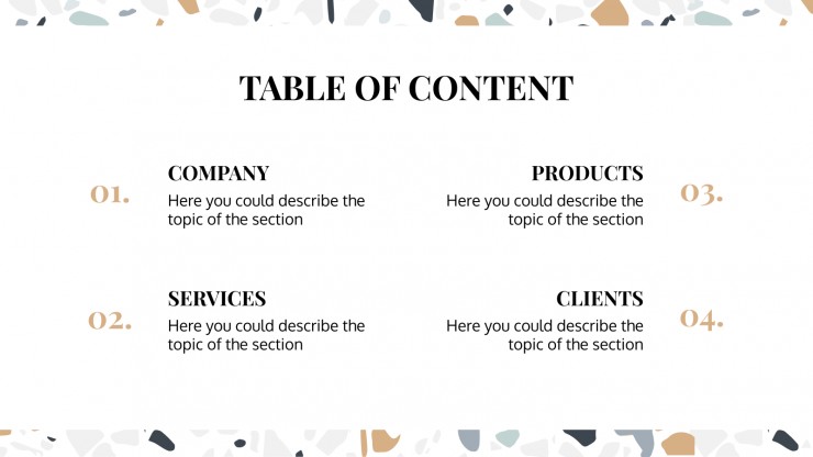 Calms presentation presentation template