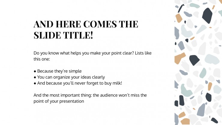 Calms presentation presentation template
