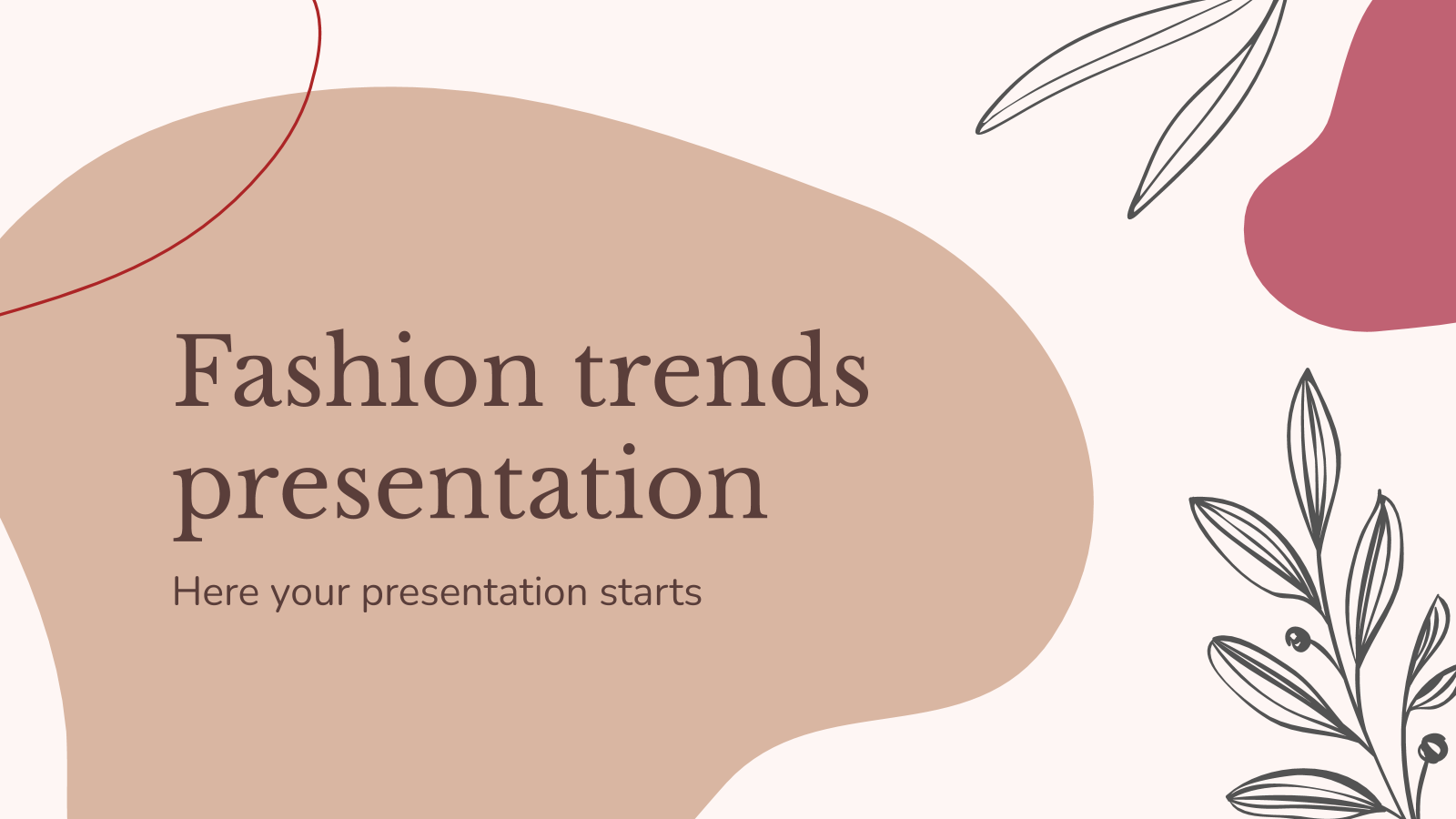 Tendances de la mode Modèles de présentation