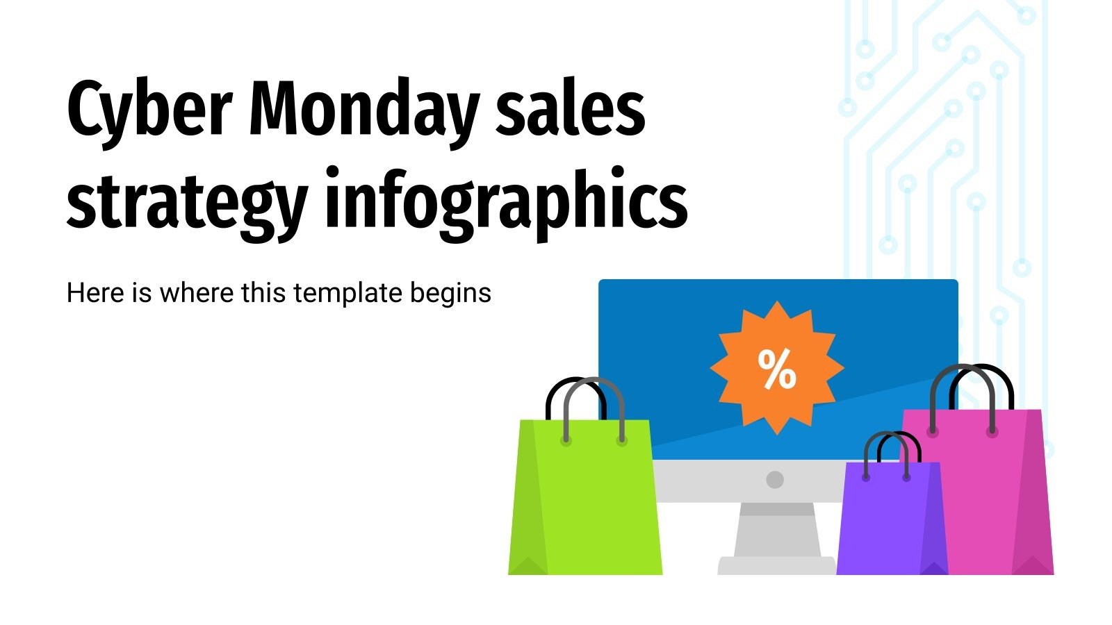 Cyber Monday Sales Strategy Infographics | Google Slides & PPT