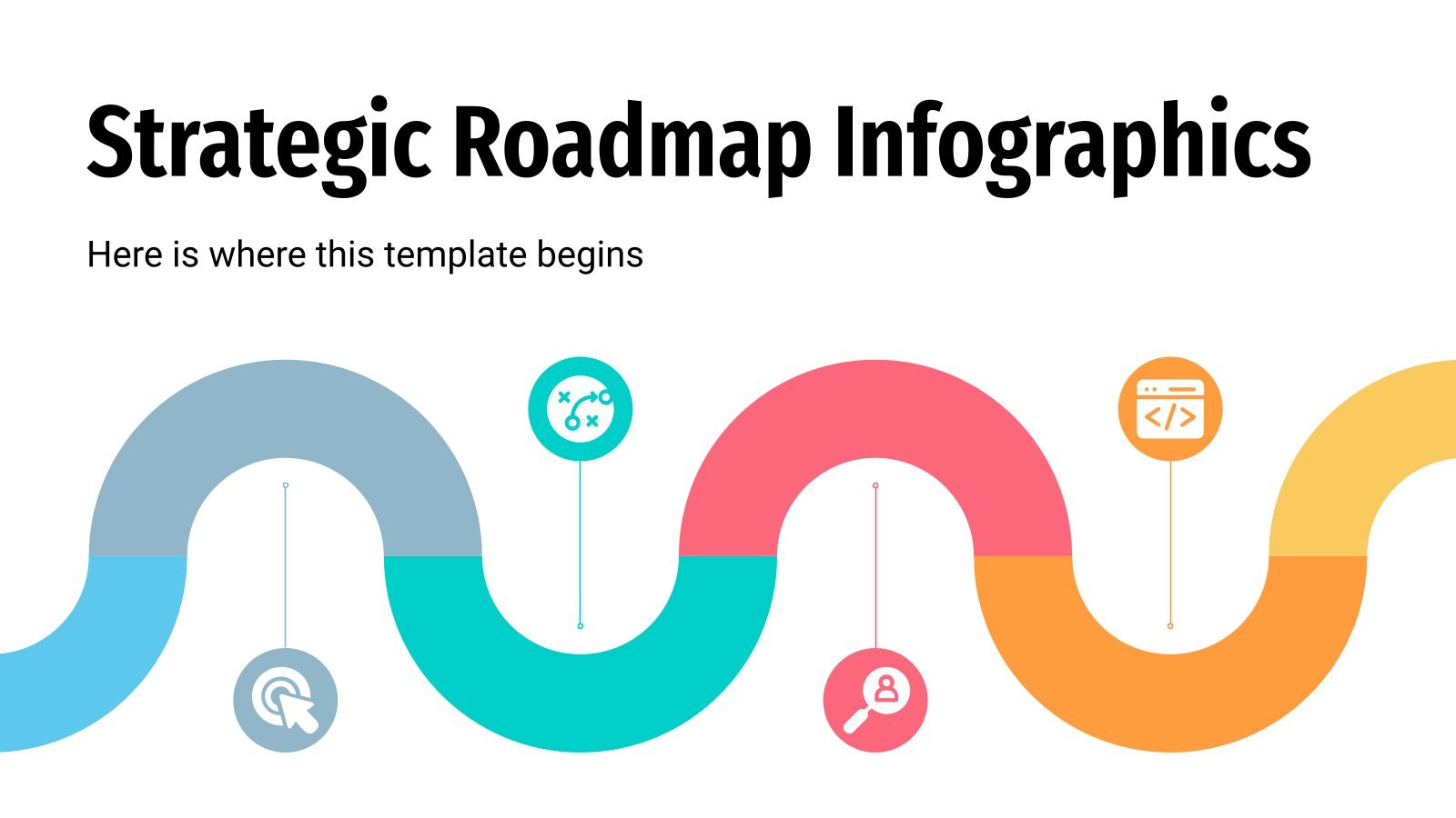 Modelo de apresentação Infográficos de roteiros estratégicos