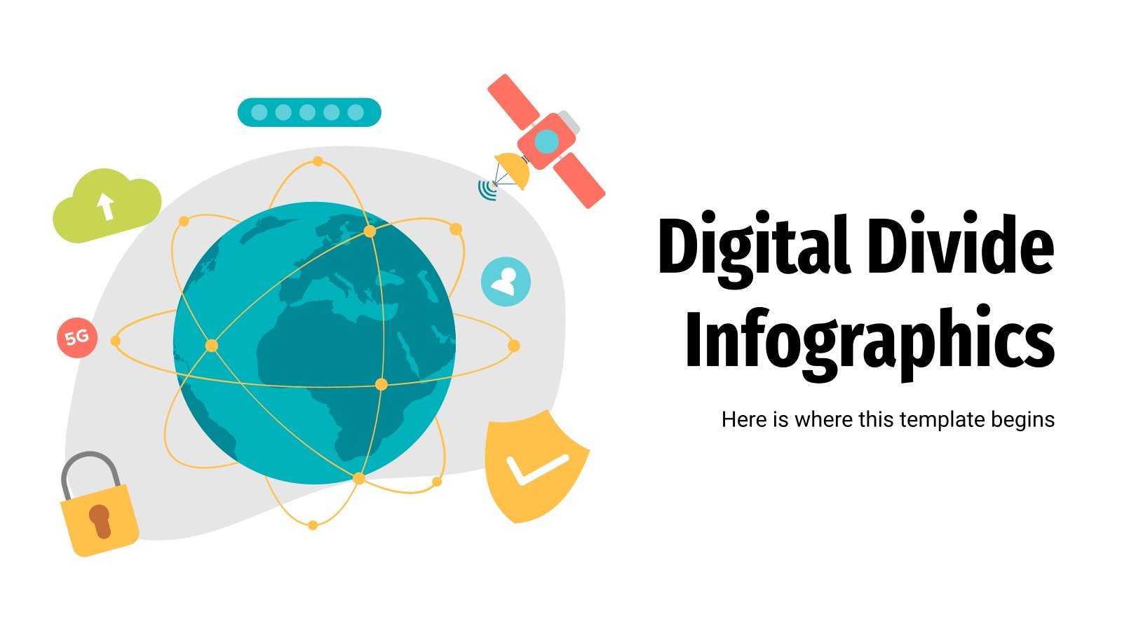 Digital Divide Infographics presentation template 