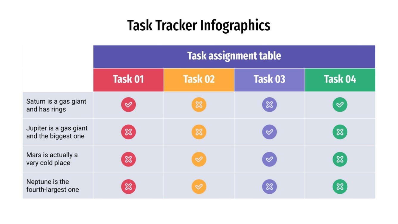 Task Tracker Infographics Google Slides & PowerPoint
