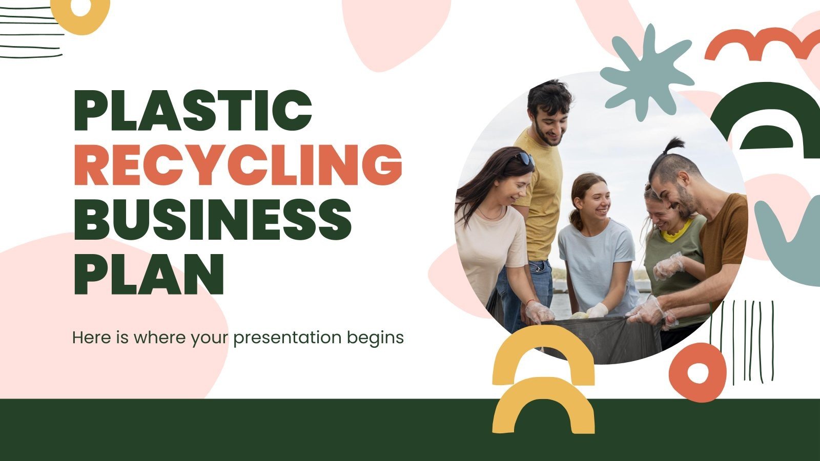 Plastic Recycling Business Plan Google Slides & PPT template
