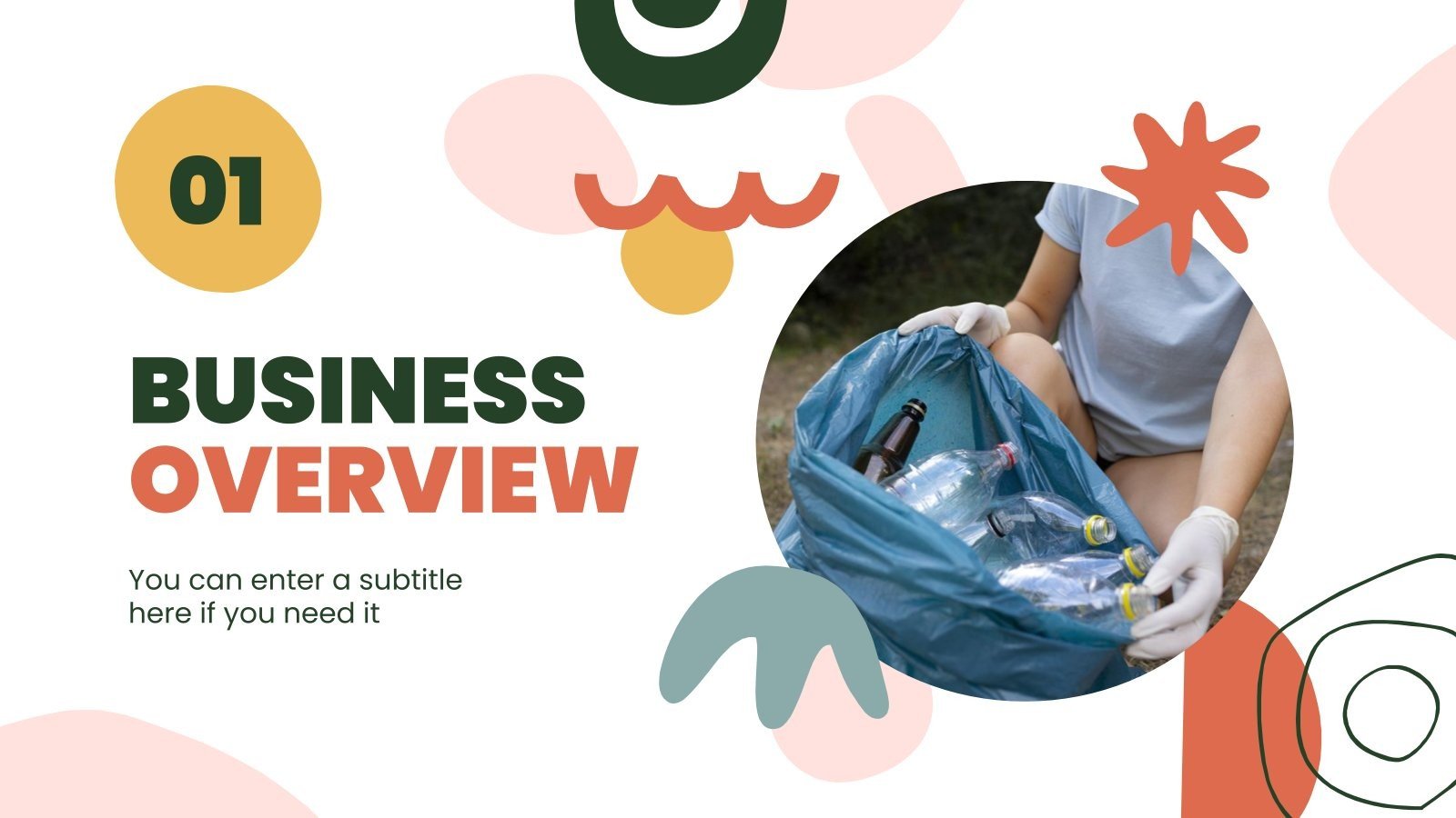 Plastic Recycling Business Plan Google Slides & PPT template