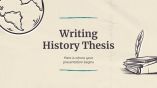 Plantilla de presentación Tesis de la historia de la escritura