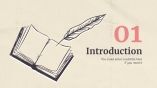 Plantilla de presentación Tesis de la historia de la escritura