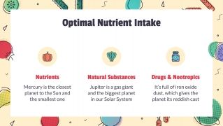 Atelier sur la nutrition et l’alimentation : Modèles de présentation