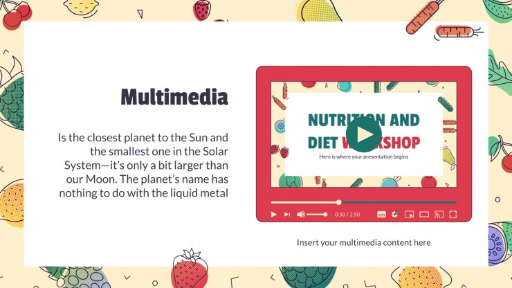 Atelier sur la nutrition et l’alimentation : Modèles de présentation