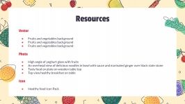 Atelier sur la nutrition et l’alimentation : Modèles de présentation