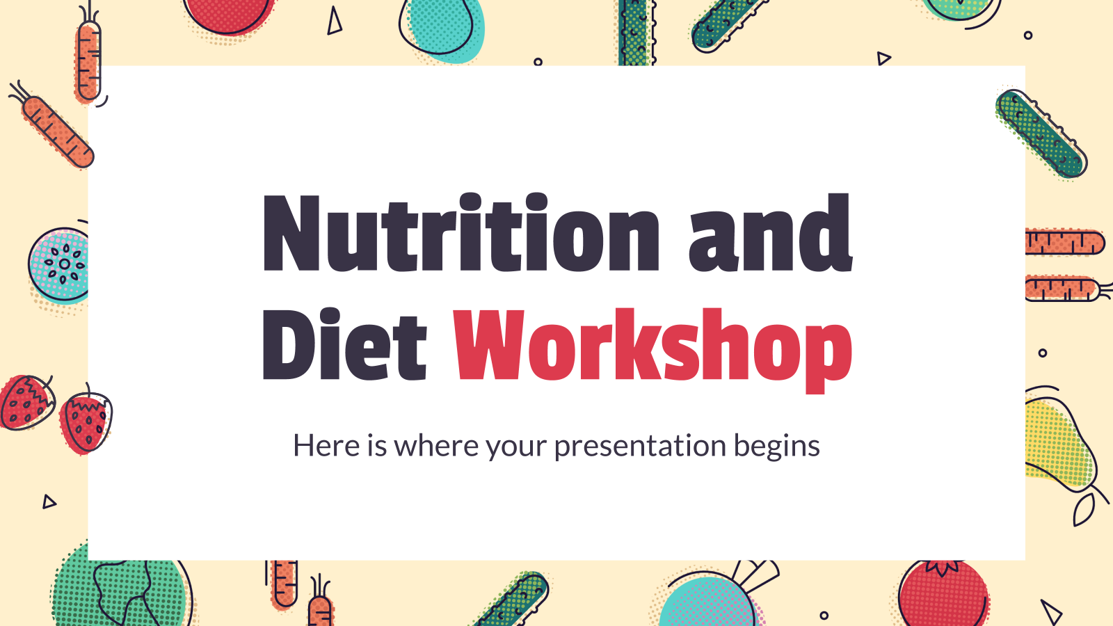 Nutrition and Diet Google Slides & PPT theme