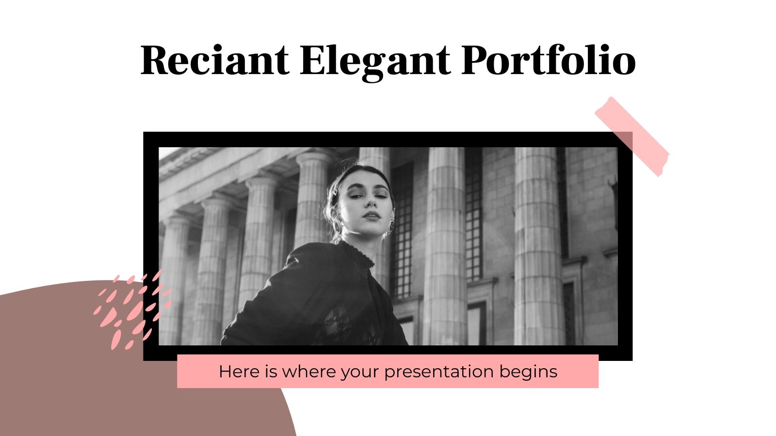 Portfolio élégant Reciant Modèles de présentation