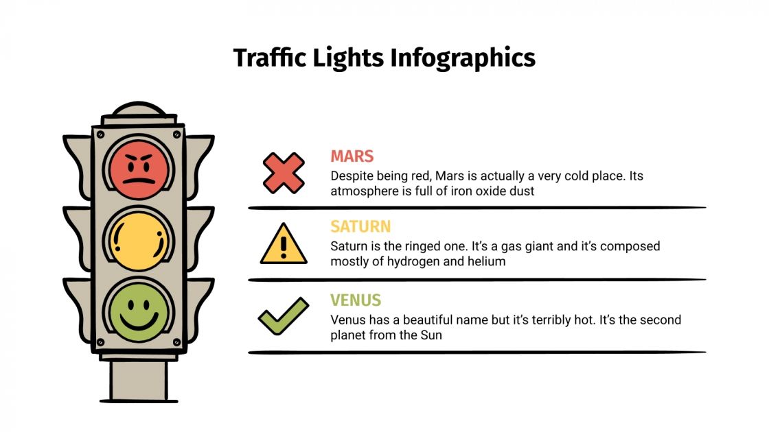 Traffic Lights Infographics for Google Slides and PowerPoint