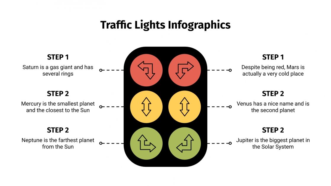 Infografías de semáforos Plantilla de Google Slides y PowerPoint