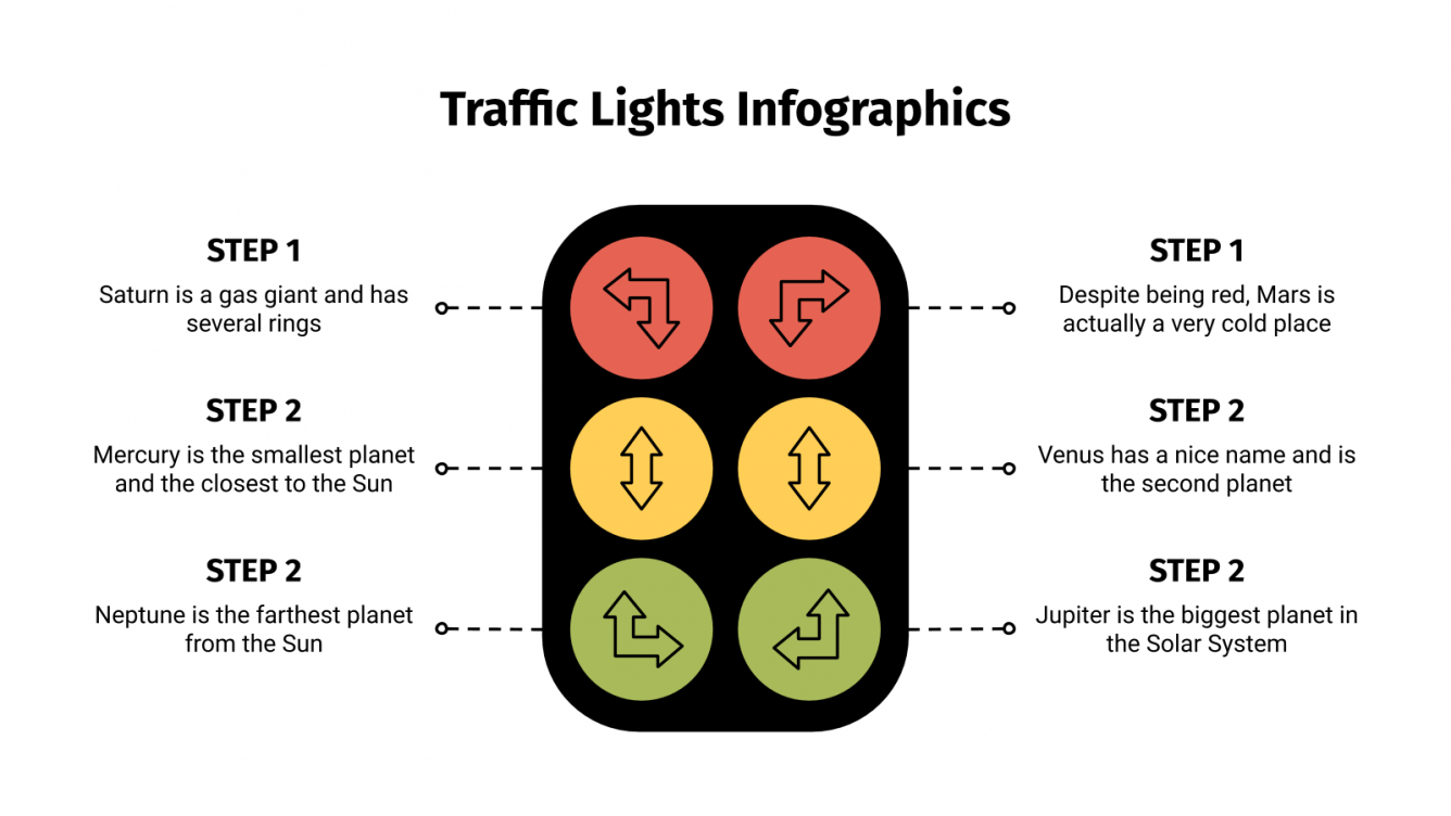 Traffic Lights Infographics For Google Slides And PowerPoint