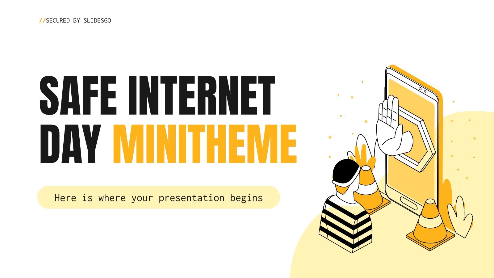 Safe Internet Day Minitheme presentation template 