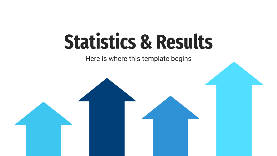 Statistics & Results Infographics presentation template 