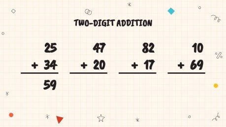 Plantilla de presentación Matemáticas para primaria: Operaciones