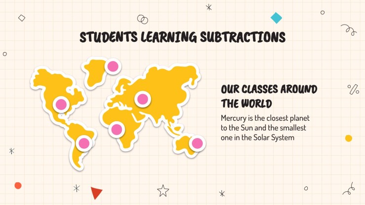 Math Subject for Elementary - 1st Grade: Operations presentation template 