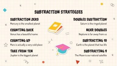 Math Subject for Elementary - 1st Grade: Operations presentation template 