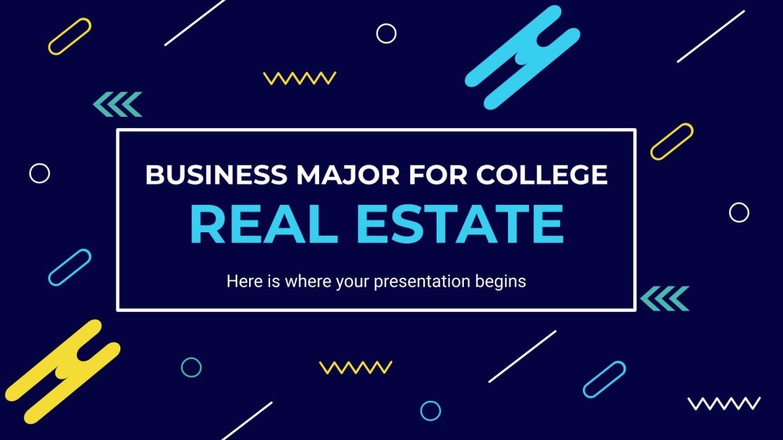 Business Major for College Real Estate Google Slides & PPT