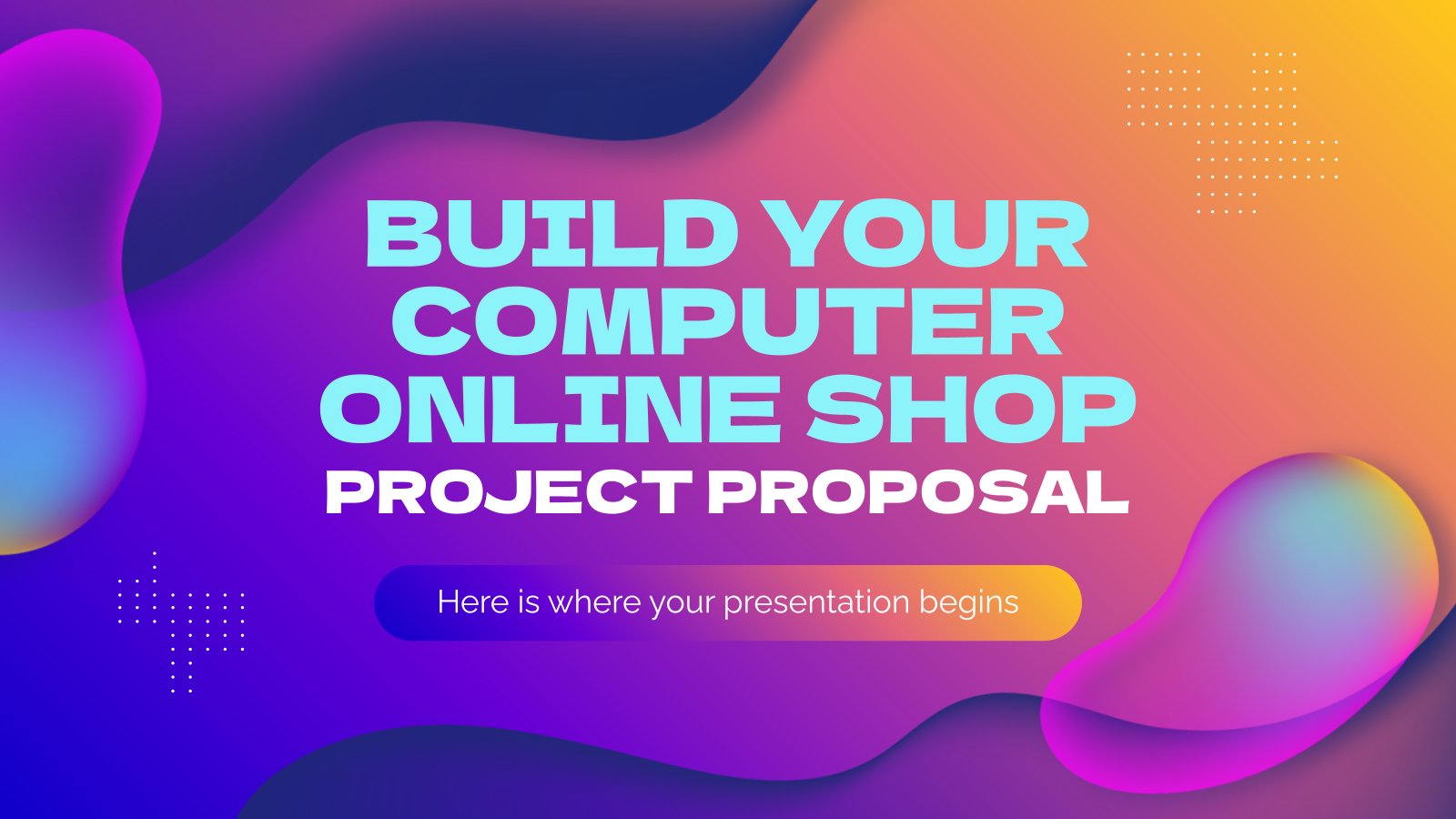 Build Your Computer Online Shop Project Proposal presentation template 