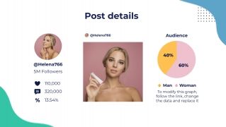 Plantilla de presentación Marketing para influencers