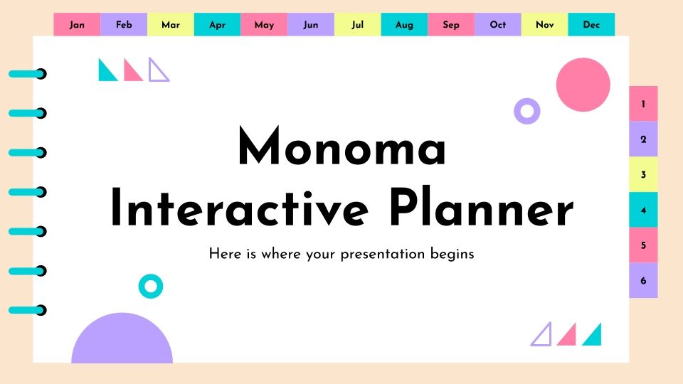 Modelos grátis com design Interativo para Google Slides e PowerPoint
