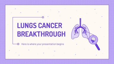 Lungs Cancer Breakthrough presentation template 