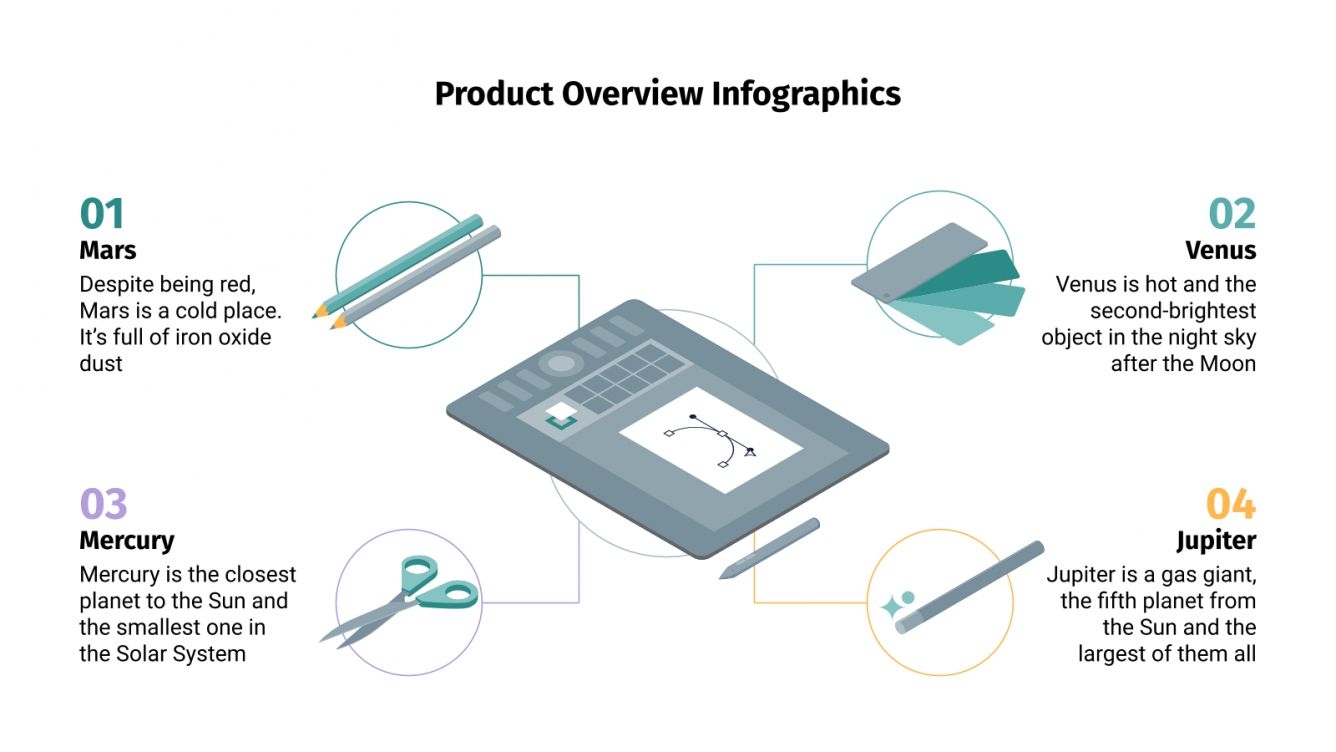 Free Product Overview Infographics for Google Slides and PPT