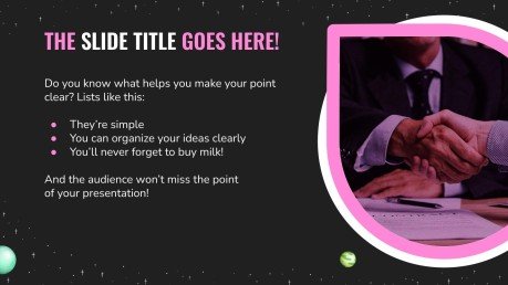 Dark Planets presentation template 