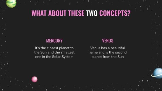 Dunkle Planeten Präsentationsvorlage