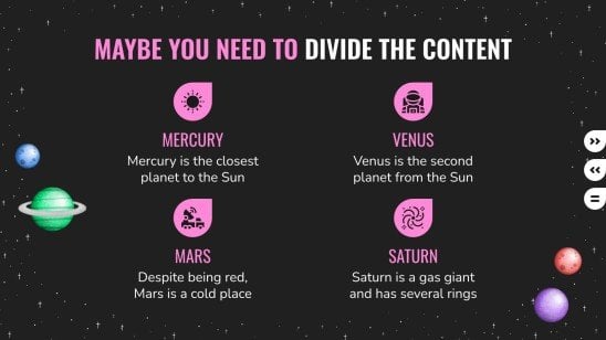 Modelo de apresentação Planetas escuros