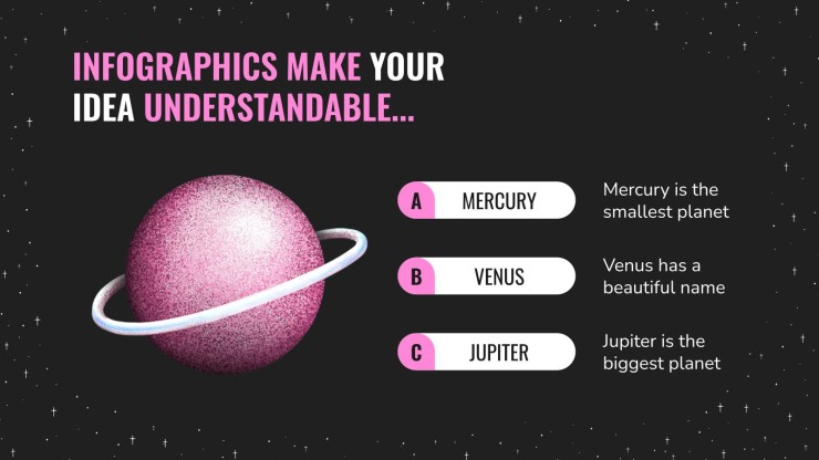 Dunkle Planeten Präsentationsvorlage