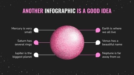 Dunkle Planeten Präsentationsvorlage