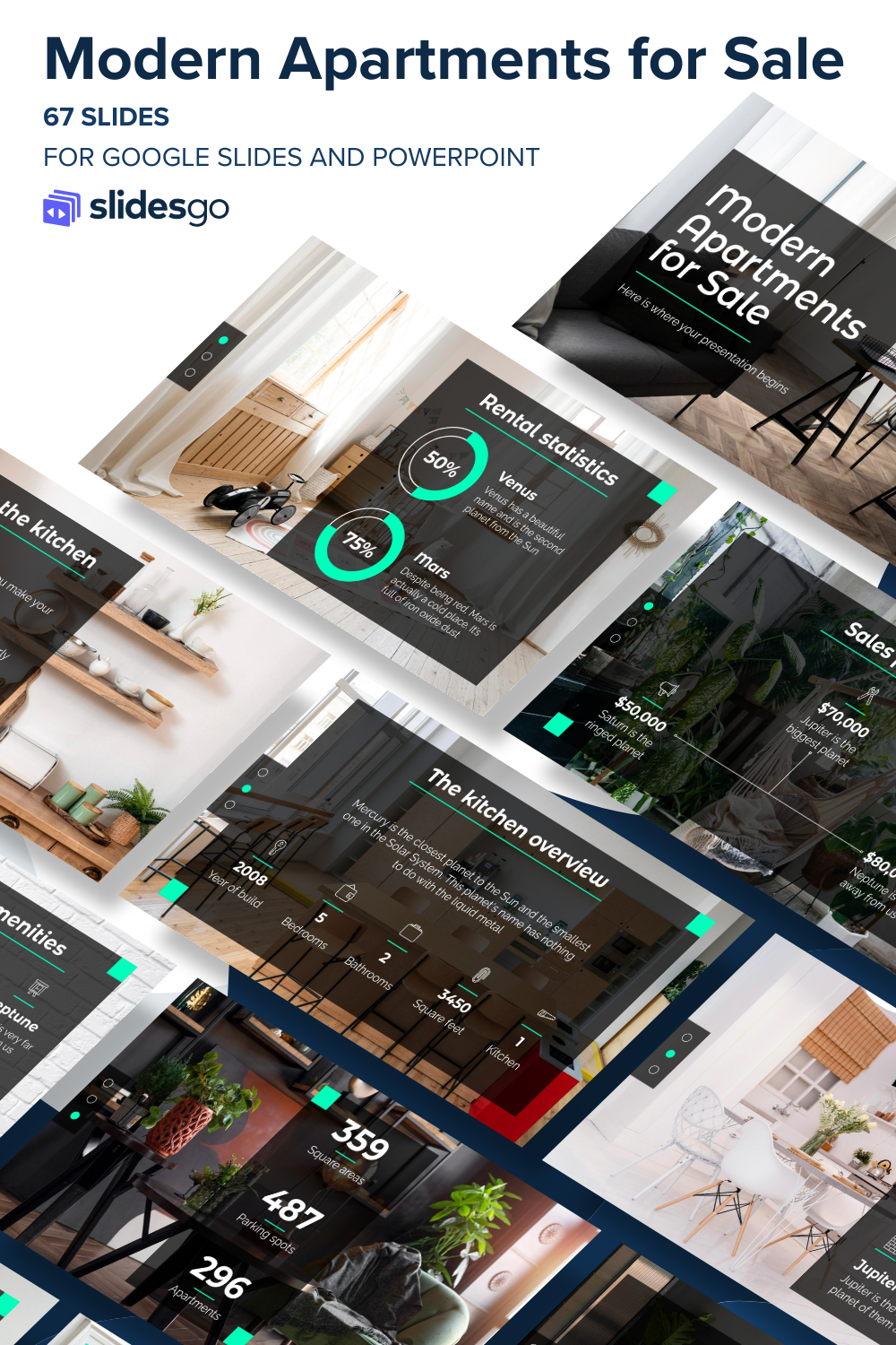 Modern Apartments for Sale | Google Slides & PowerPoint