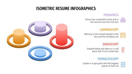 Infographies isométriques pour CV : Modèles de présentation
